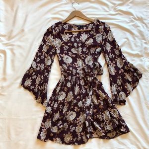 Floral Wrap Dress